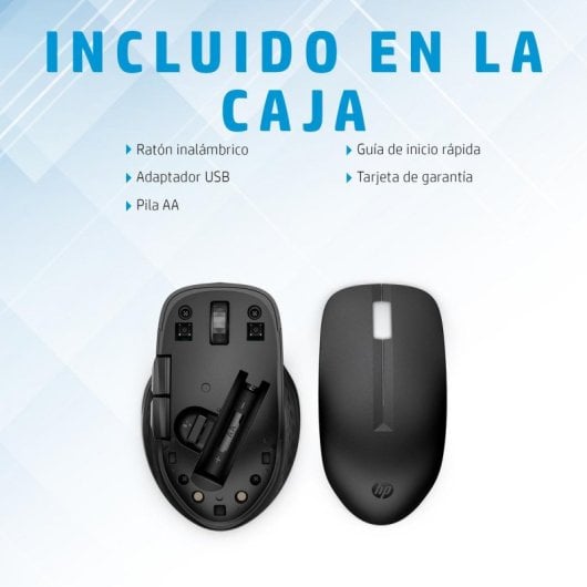 Ratón HP inalámbrico 4000 DPI multidispositivo sensor avanzado negro