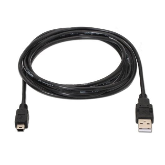 Cable USB 2.0 AISENS A101-0026 3m USB A Macho a Mini USB B Macho Negro
