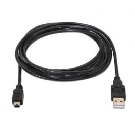 Cable USB 2.0 AISENS A101-0026 3m USB A Macho a Mini USB B Macho Negro