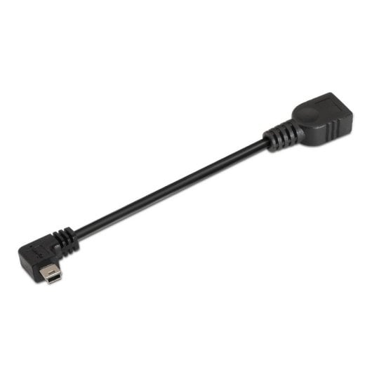 USB 2.0 OTG Kabel AISENS A101-0034 Mini USB B zu USB A 15cm Schwarz