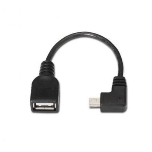 USB 2.0 OTG Kabel AISENS A101-0034 Mini USB B zu USB A 15cm Schwarz