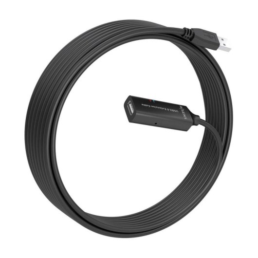 Cable USB 2.0 Prolongador AISENS A101-0915 10m Amplificador Negro USB A Macho-Hembra