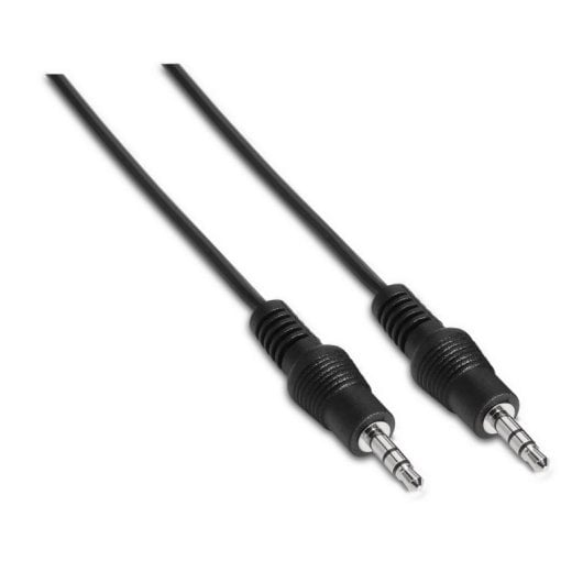 Cable audio estéreo AISENS A128-0143 Jack 3.5 mm Macho-Macho 3m Negro