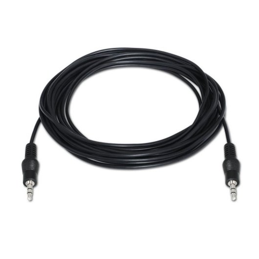 Cable audio estéreo AISENS A128-0143 Jack 3.5 mm Macho-Macho 3m Negro
