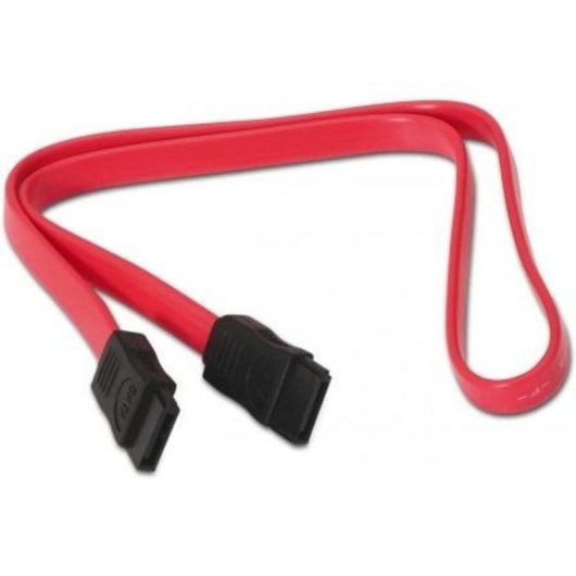 Câble SATA AISENS A130-0153 0.5m 6Gb/s H/F connecteur coudé ROUGE