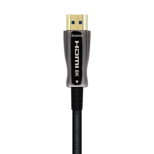 Cable HDMI 2.1 Aisens A153-0519 8K 60Hz 4K 120Hz AOC Fibra Óptica 30m Negro