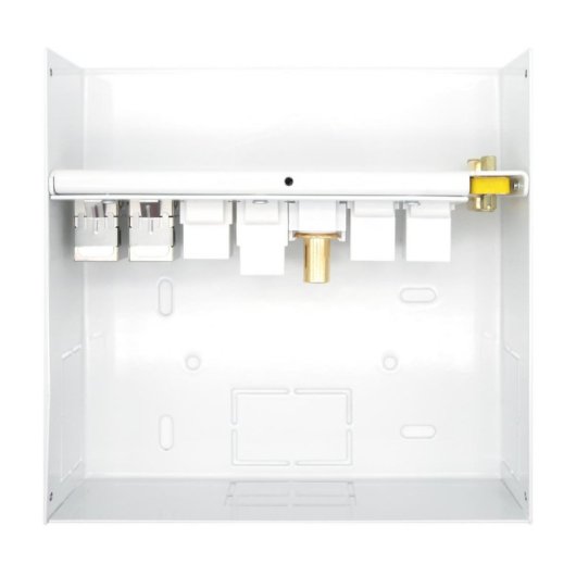 Caja de conexiones AISENS A127-0720 VGA 2xHDMI Jack 3.5 USB-C USB-B 2xRJ45 Cat.6A STP Blanco