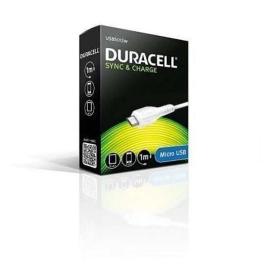 Cable Duracell USB5013W 1m USB A a Micro-USB A 2.0 Blanco