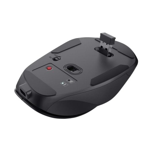 Ratón Trust inalámbrico 2400 DPI RF Wireless + Bluetooth 6 botones negro