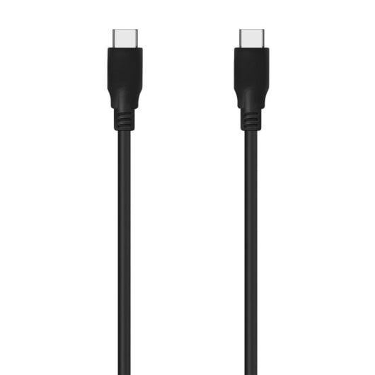 Cable USB-C AISENS A107-0702 1m 3.2 Gen2x2 20Gbps 100W 5A E-Marker Negro 8K@30Hz
