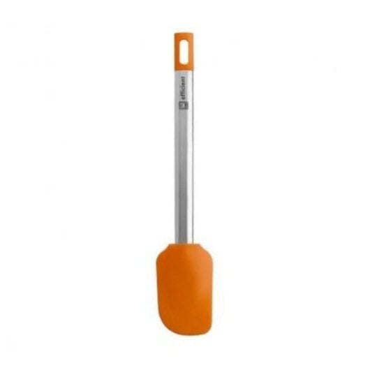 Espátula de cocina BRA Efficient A195006 Naranja 27,5 cm Nylon Silicona Mango Acero Inoxidable Alta Resistencia