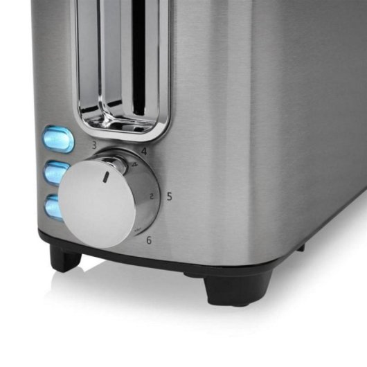 Torradeira Princess 142405 1050W Aço Inoxidável 6 Níveis Ajuste Schuko