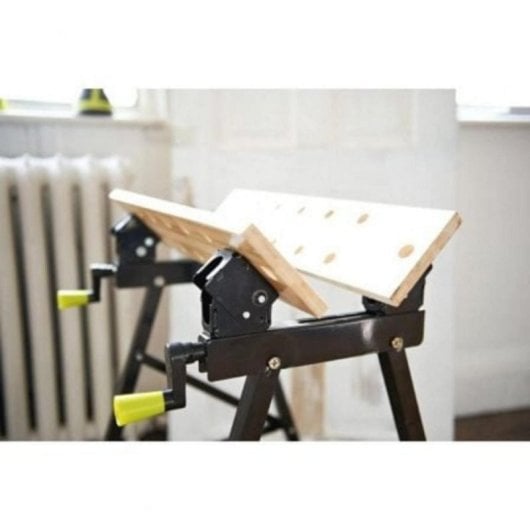 Arbeitsbank Ryobi RWB02 Bambus 100kg Klappbar Multiposition professionelle Werkbank