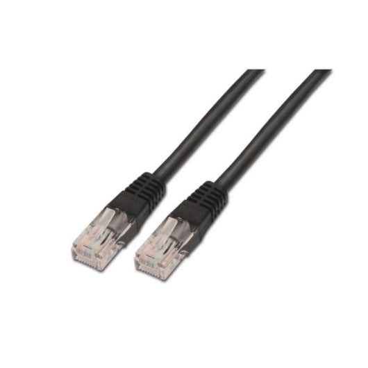 Cabo de Rede AISENS A135-0259 Cat.6 UTP AWG24 2m Preto Contatos Ouro