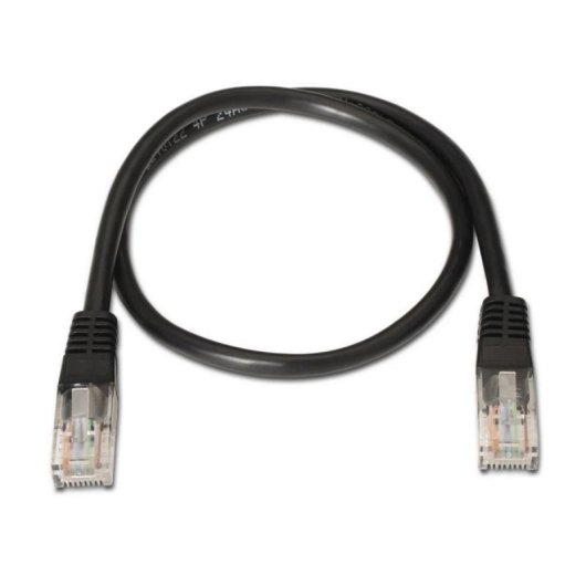 Cabo de Rede AISENS A135-0259 Cat.6 UTP AWG24 2m Preto Contatos Ouro