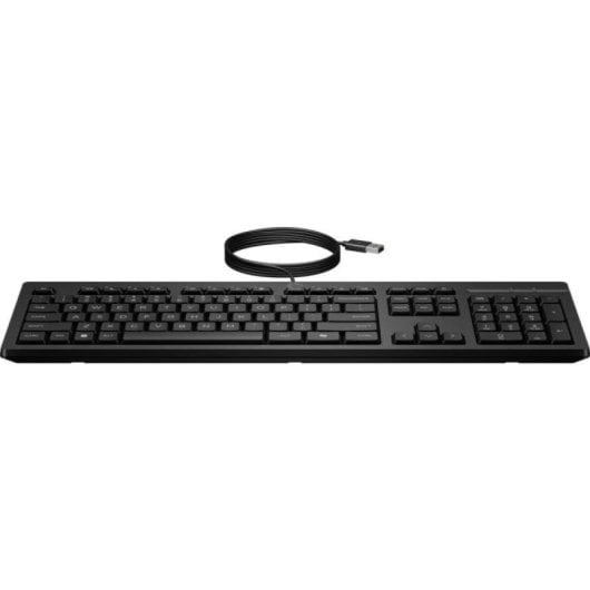 Teclado HP 125 Membrana USB Completo Layout Español Negro Plug&Play Profesional