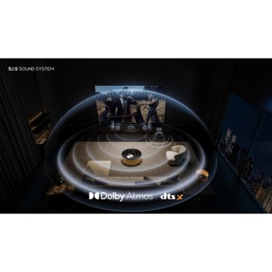 Barra de sonido TCL Q75H 5.1.2 canales 620W RAY•DANZ Dolby Atmos Subwoofer inalámbrico