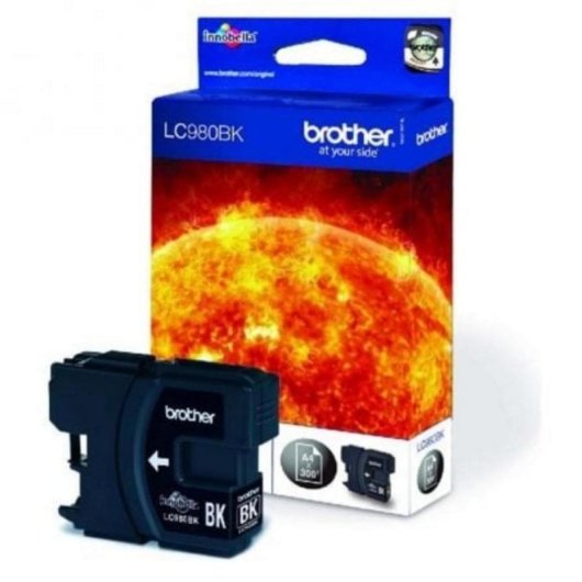 Cartuccia Inchiostro Brother LC980BK Nero 300 Pagine Pack Singolo Cartuccia Inchiostro Brother LC980BK Nero 300 Pagine Pack Singolo