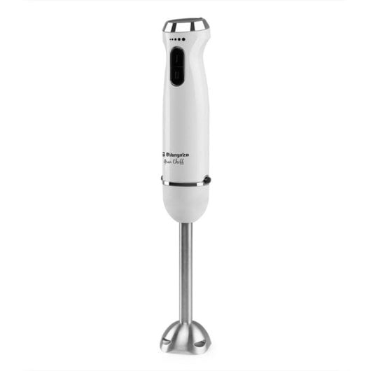 Batidora de mano Orbegozo BT 2690 1000W Acero Inoxidable Vaso 0,8L Turbo Blanco