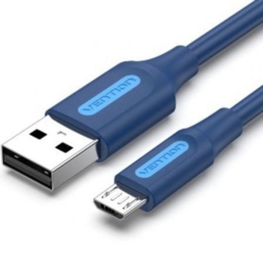 Cable USB 2.0 Vention COLLH 2m 480Mbps USB-A/MicroUSB-B Negro hasta 60W