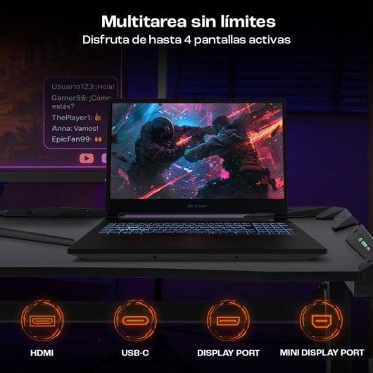 PcCom Revolt 5050 AMD Ryzen 7 260/16GB/1TB SSD/RTX 5050/15.6" + Windows 11