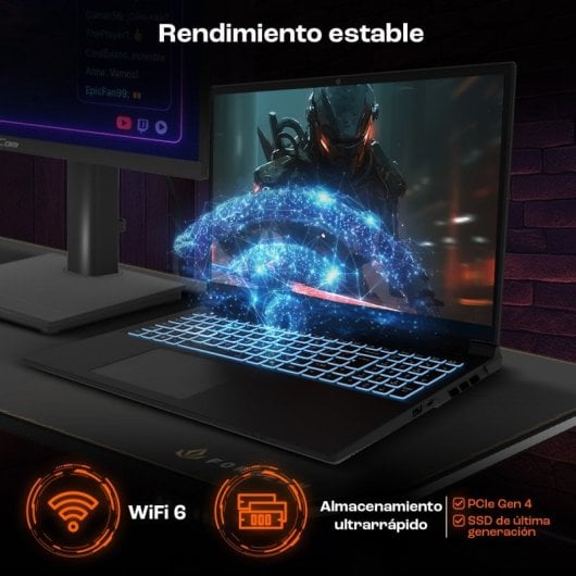 Ordinateur portable PcCom Revolt 5060, Intel Core i7-14650HX, 32 Go, SSD 1 To, RTX 5060, 16 pouces, Windows 11