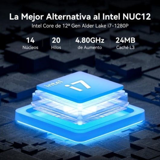 Mini PC GEEKOM Mini IT12 Intel Core i7-1280P 16GB DDR4 512GB SSD Windows 11 Pro
