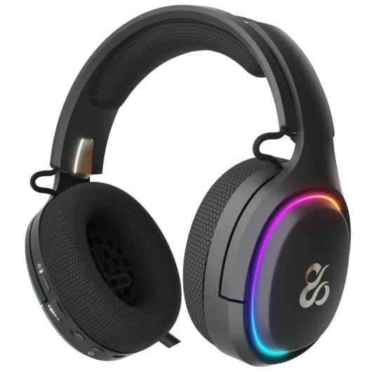 Newskill Aton V2 Black Auriculares Gaming Inalámbricos RGB Bluetooth 5.0 Multiplataforma Negros