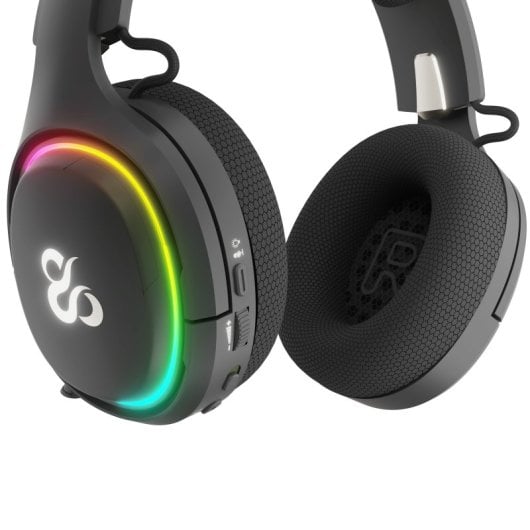 Newskill Aton V2 Black Auriculares Gaming Inalámbricos RGB Bluetooth 5.0 Multiplataforma Negros