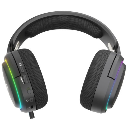 Newskill Aton V2 Black Auriculares Gaming Inalámbricos RGB Bluetooth 5.0 Multiplataforma Negros