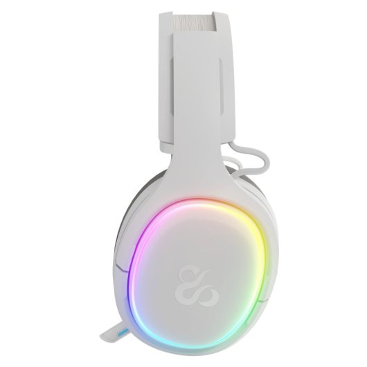 Cuffie da gioco wireless Newskill Aton V2 Ivory RGB Bluetooth 5.0 multipiattaforma bianche