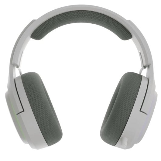 Cuffie da gioco wireless Newskill Aton V2 Ivory RGB Bluetooth 5.0 multipiattaforma bianche