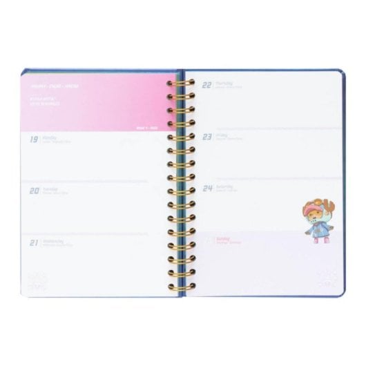 Agenda escolar A5 Tapa dura Wire-O Personalizable Multilingüe 178 páginas 100g/m²