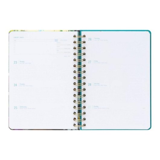 Agenda Scolaire PcComponentes A5 12 Mois Couverture Rigide Multi-Langue