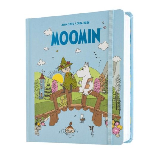 Agenda escolar día página tapa dura 14x16cm 11 meses multilingüe con pegatinas y bolsillo