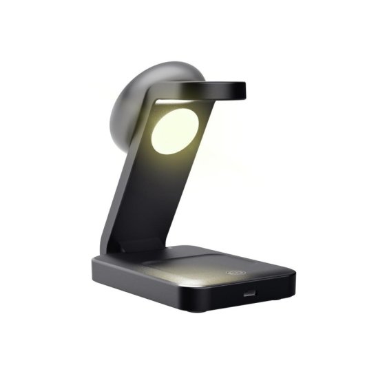 Cargador inalámbrico Trust Viro 3 en 1 MagSafe Apple Watch Airpods Plegable LED