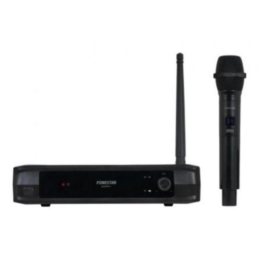 Micrófono Fonestar SONAIR-1M inalámbrico UHF dinámico unidireccional receptor compacto