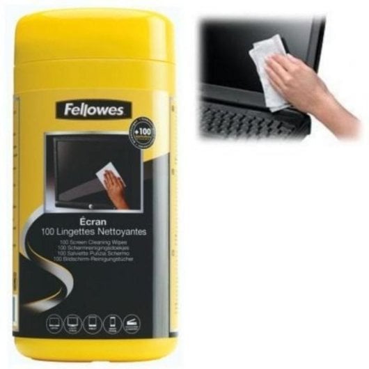 Toallita Fellowes 9183101 Nettoyage Écrans 100 Unités Biodégradables Pack de 6
