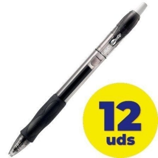 Boîte de Stylos à Encre Gel Bic Gelocity 526275/12 unités/Noir