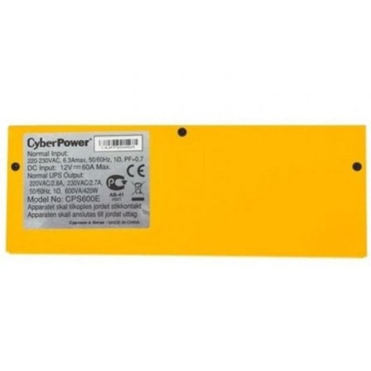 CyberPower CPS600E-DE UPS 600VA de Chumbo Ácido, Onda Sinusoidal Pura/Simulada, LCD, Proteção Contra Sobrecargas