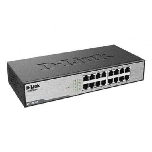 D-Link DES-1016D Switch Kit 19" Sem Ventilador com 16 Portas 10/100Mbps