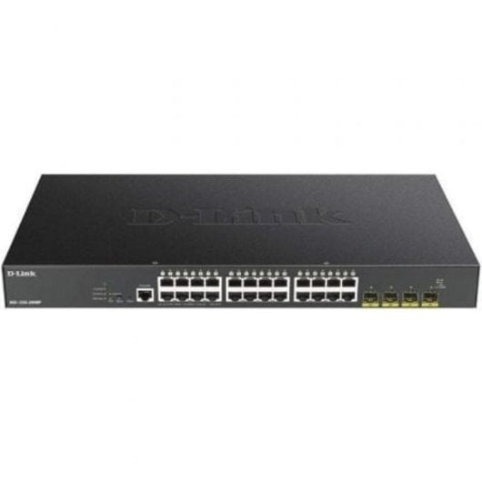 D-Link DGS-1250-28XMP Switch Rack Gerido 128Gbps com 28x Portas Gigabit, 24x PoE+, 4x SFP+