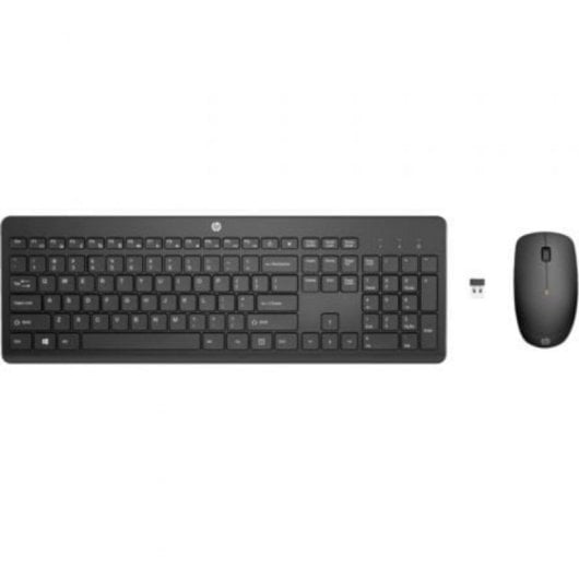 Teclado de membrana HP 235 Wireless Layout ES con ratón, 1600 DPI, bajo ruido