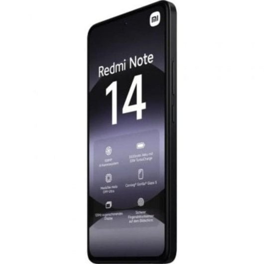 Smartphone Xiaomi Redmi Note 14 6GB 128GB AMOLED 120Hz 108MP Negro
