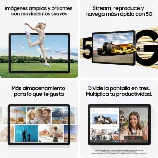Tablet Samsung Galaxy Tab A9 Plus WiFi 11" 8GB 256GB Gris