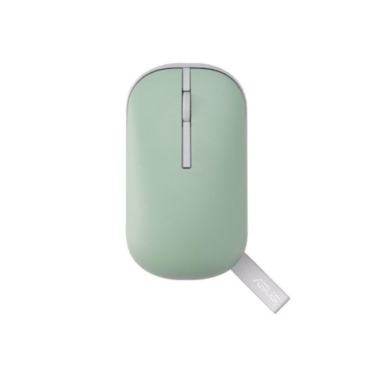 Ratón ASUS Marshmallow MD100 Ambidiestro Óptico 1600 DPI RF Wireless Bluetooth Verde