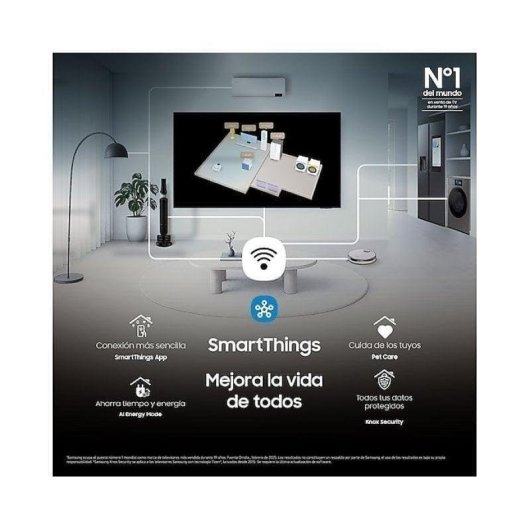 Televisor Samsung Q7F QE43Q7FAAU 43" QLED 4K Ultra HD Smart TV WiFi Negro