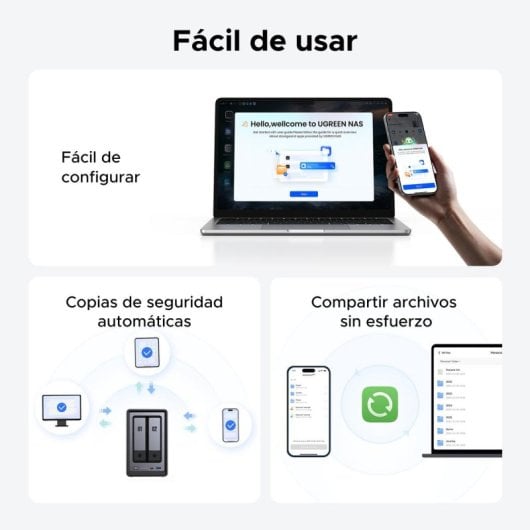 NAS Ugreen NASync DXP2800 Intel N100 8GB DDR5 2 Bahías Hasta 64TB