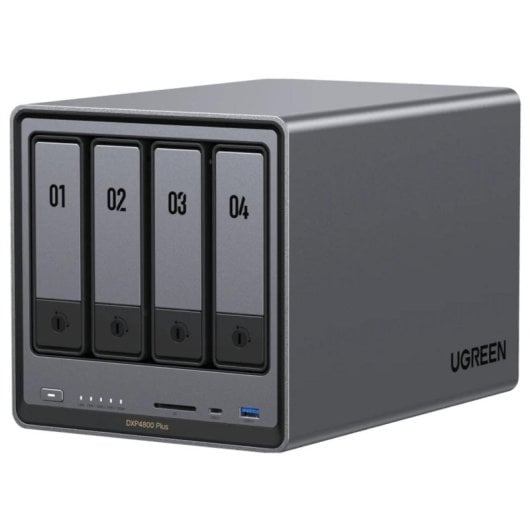 NAS UGREEN NASync DXP4800 Plus 8GB DDR5 Intel Pentium Gold 112TB SATA NVMe Ethernet Escritorio
