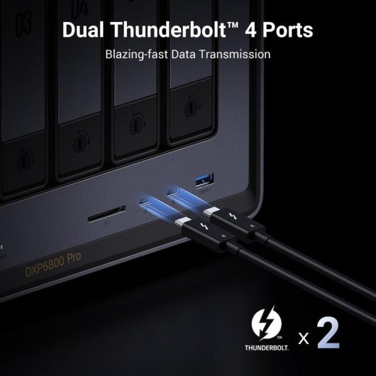 Disco Rígido NAS Interno Ugreen 8GB 168TB Thunderbolt i5-1235U Rackmount